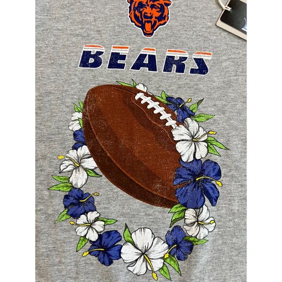 Tommy Bahama Gray Chicago Bears Sport Lei Pass Long Sleeve T-Shirt Mens Size 3XL - Picture 7 of 12